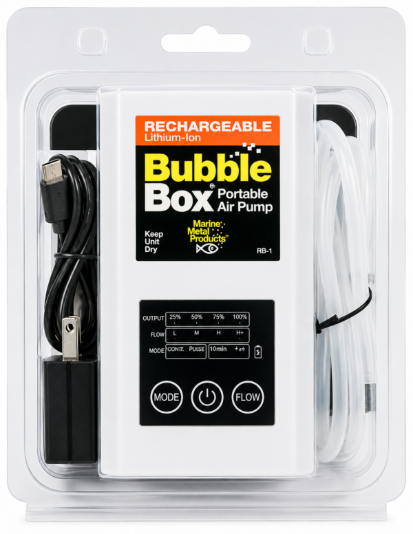 Marine Metal Rechargeable Bubble Box Portable Air Pump