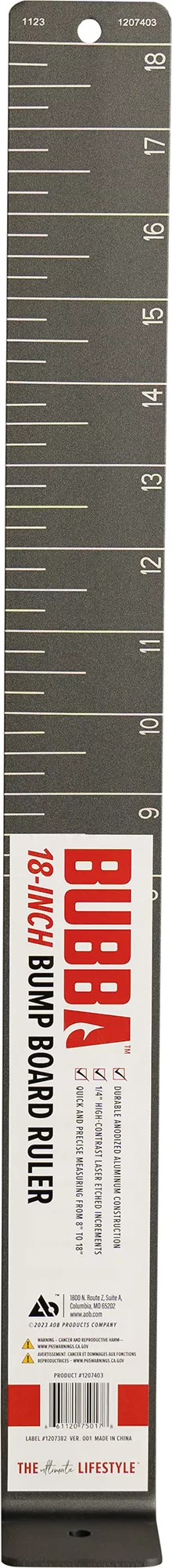 BUBBA Aluminum Fish Ruler – 18", 28"