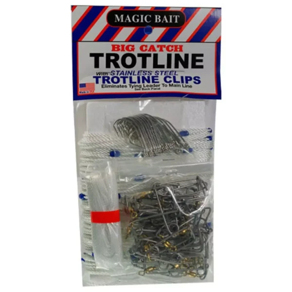 Magic Bait Big Catch Trotline with Stainless Steel Trotline Clips