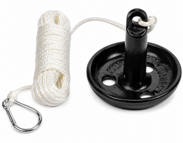 Boating Essentials 10 lb Mushroom Anchor Kit with 5/16" x 50' Poly Rope
